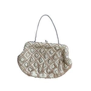 VTG Beaded Purse Bag by Debbie Made in Japan Flapper Night Out Chain READ